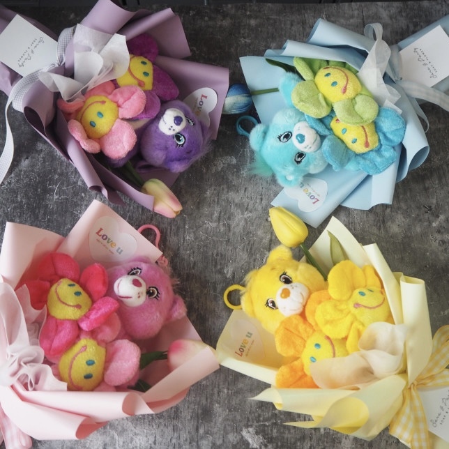 韓國正版授權 Care Bears 熊熊娃娃 玩偶 花束 畢業禮物 生日禮物1
