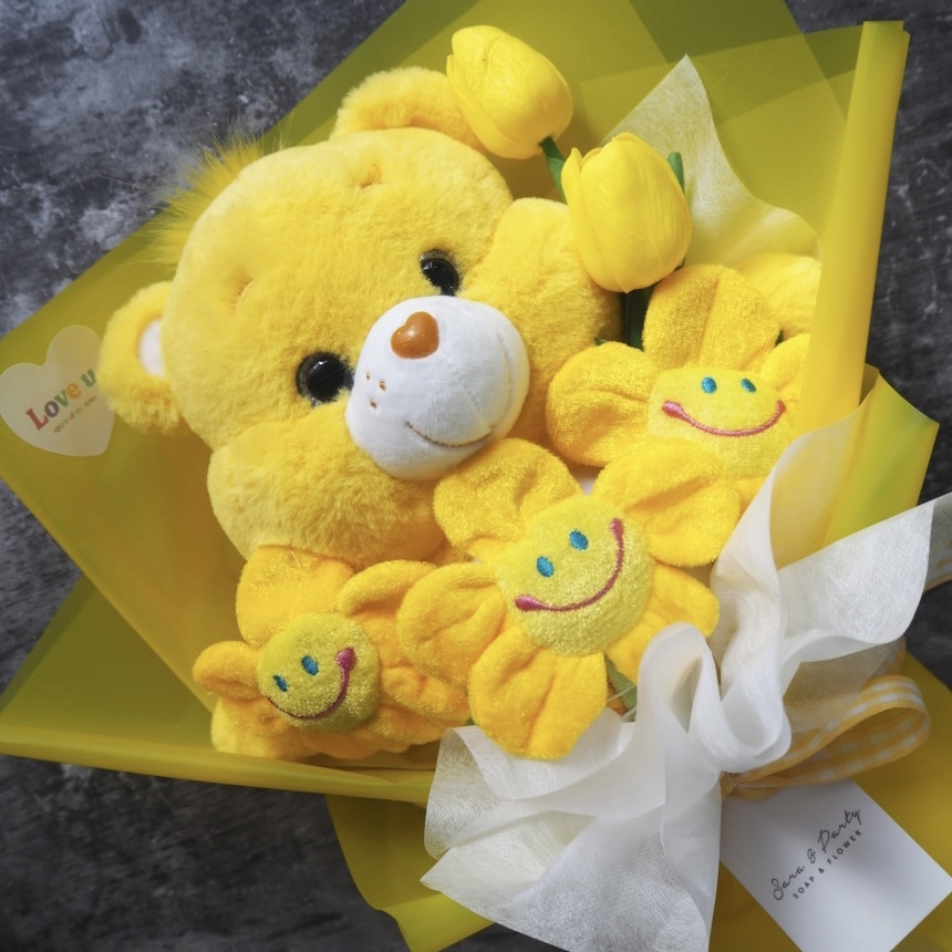 韓國正版授權 Care Bears 熊熊娃娃 玩偶 花束 畢業禮物 生日禮物5