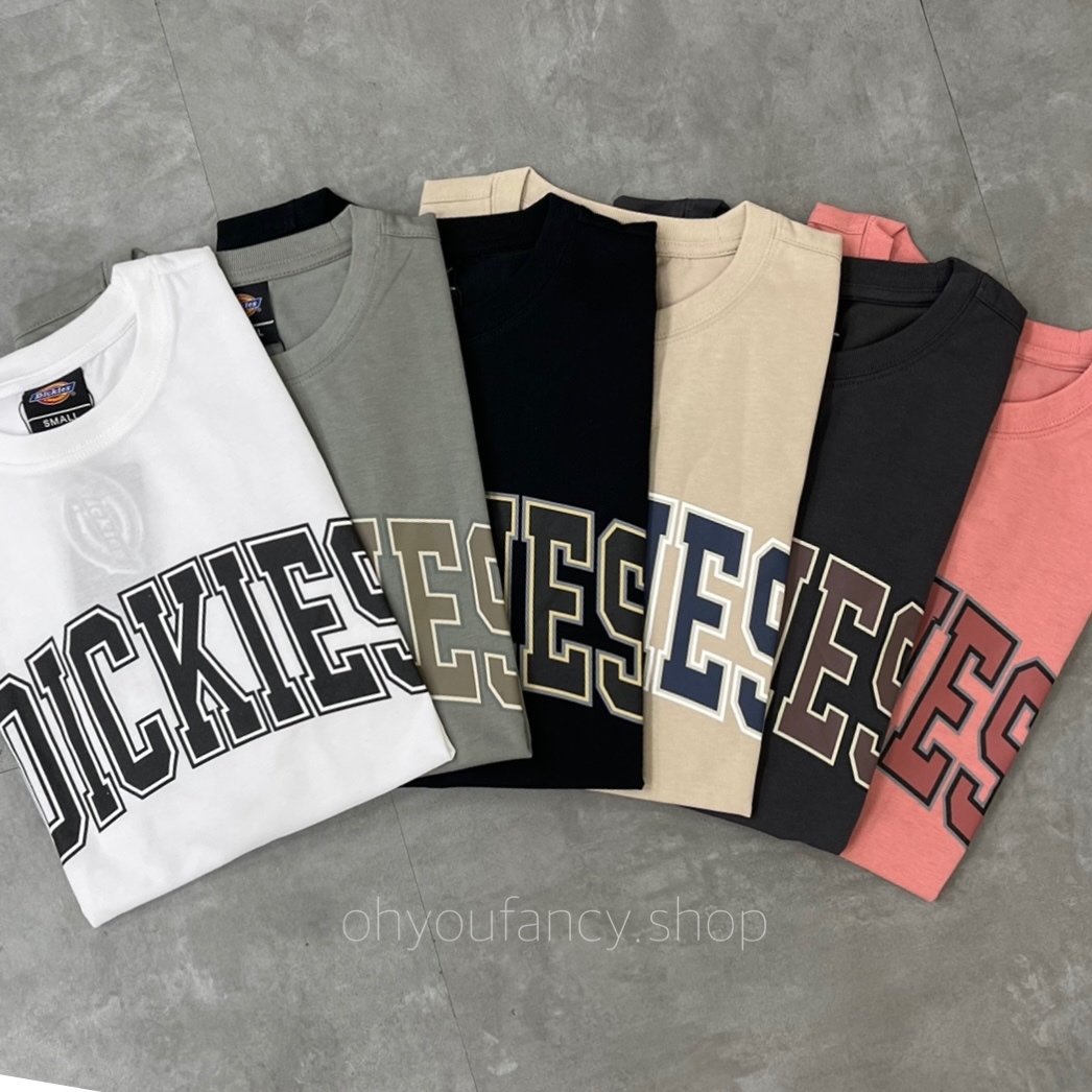 韓國限定DICKIES 復古大學LOGO標 短袖T恤1