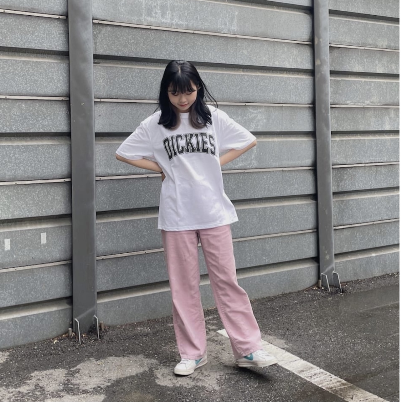 韓國限定DICKIES 復古大學LOGO標 短袖T恤6