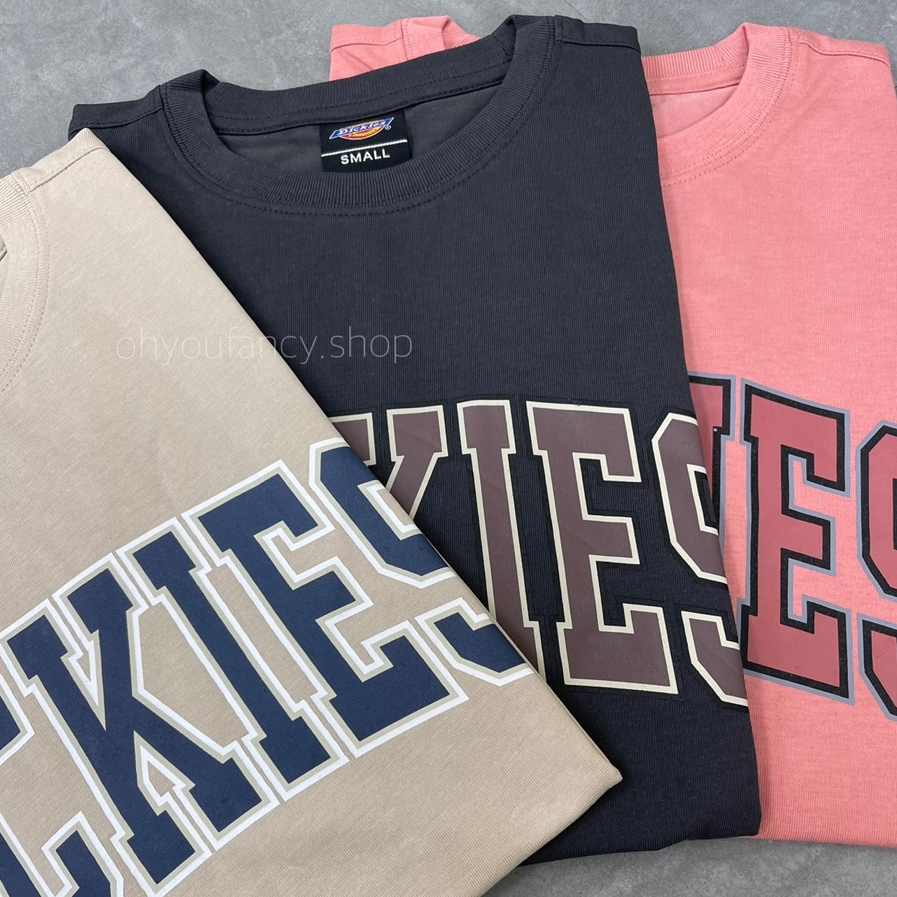 韓國限定DICKIES 復古大學LOGO標 短袖T恤2