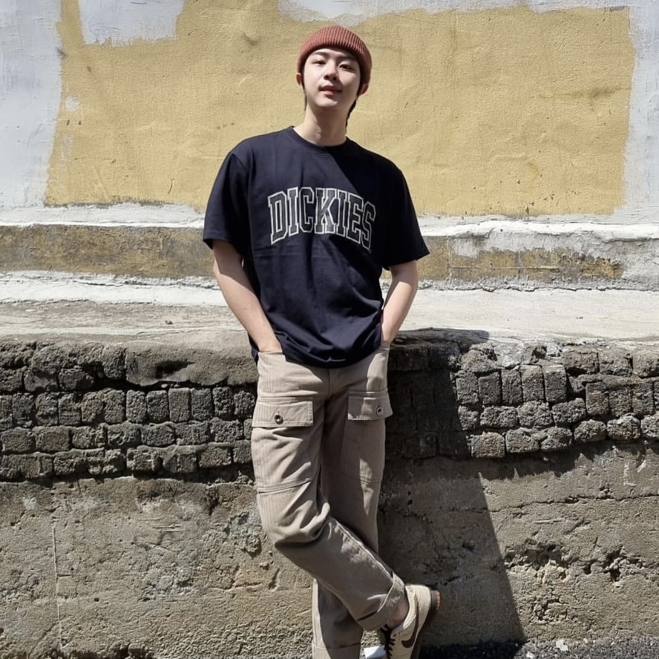 韓國限定DICKIES 復古大學LOGO標 短袖T恤7