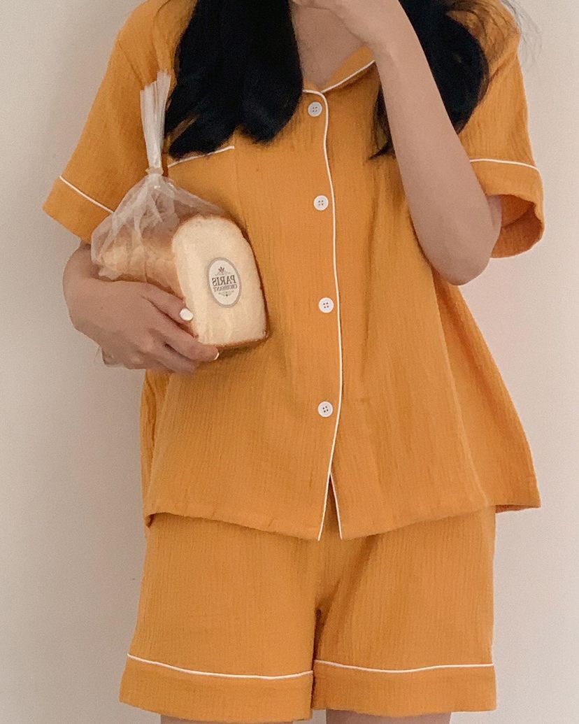 情侶睡衣 彩虹7天 短袖套裝5