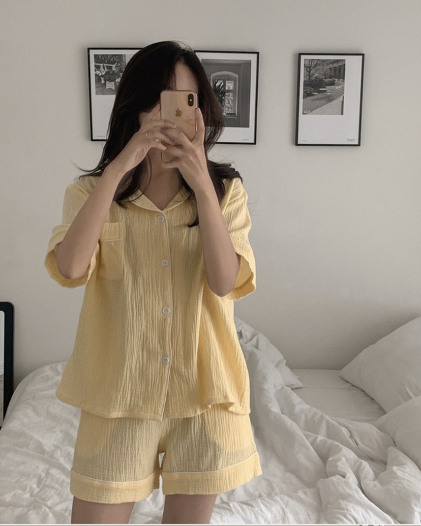 情侶睡衣 彩虹7天 短袖套裝10