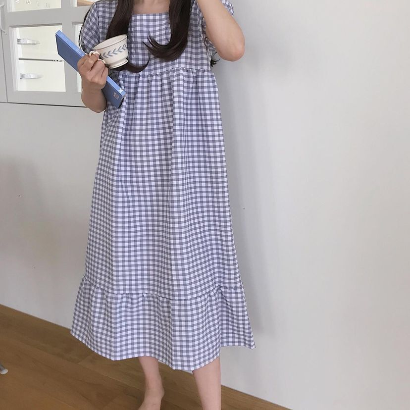 Wendy Puff方格紋泡泡袖9