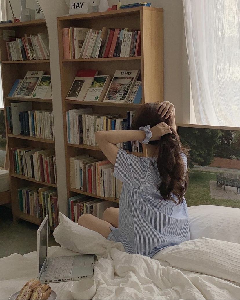 細直條紋 短袖套裝1