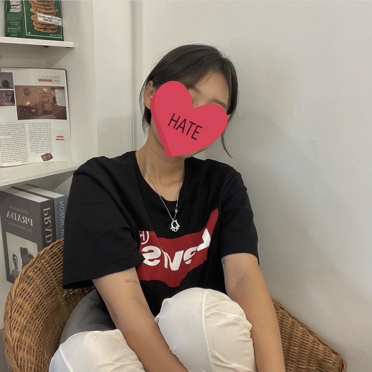 韓國Levis 經典Logo純棉T恤 泫雅同款5