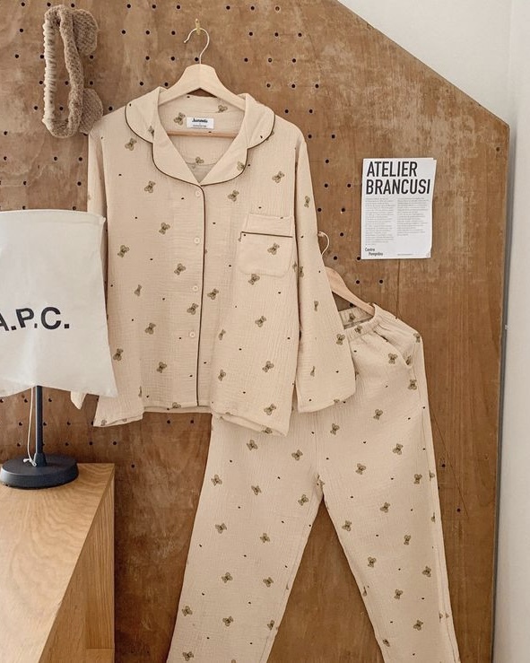 泰迪熊 長袖套裝4