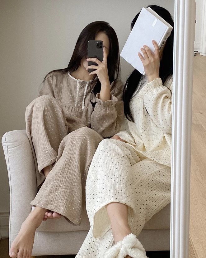 Dot Lace 點點蕾絲 長袖套裝連身裙22