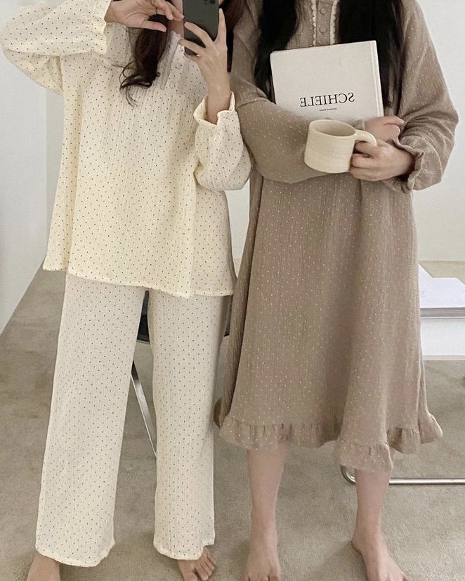 Dot Lace 點點蕾絲 長袖套裝連身裙24