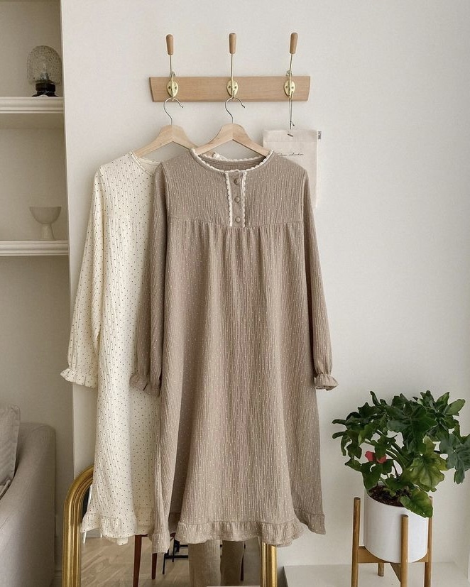 Dot Lace 點點蕾絲 長袖套裝連身裙26