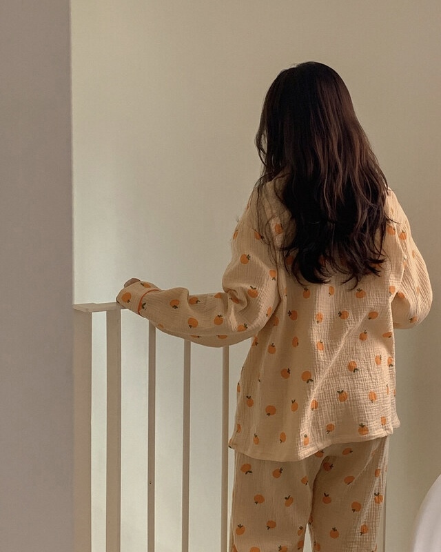 橘子 長袖套裝3