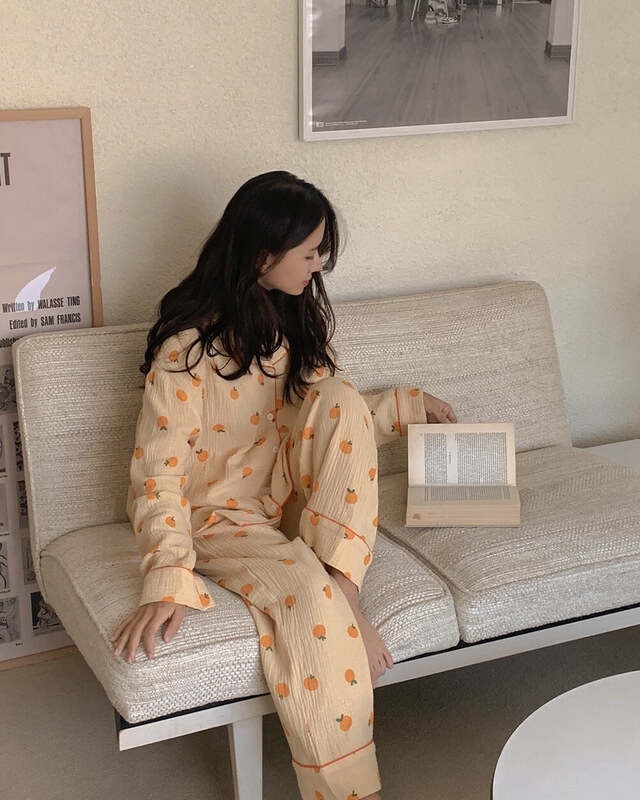 橘子 長袖套裝2