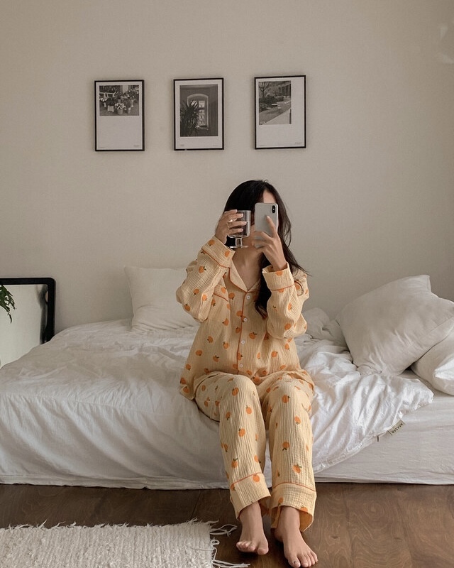 橘子 長袖套裝4