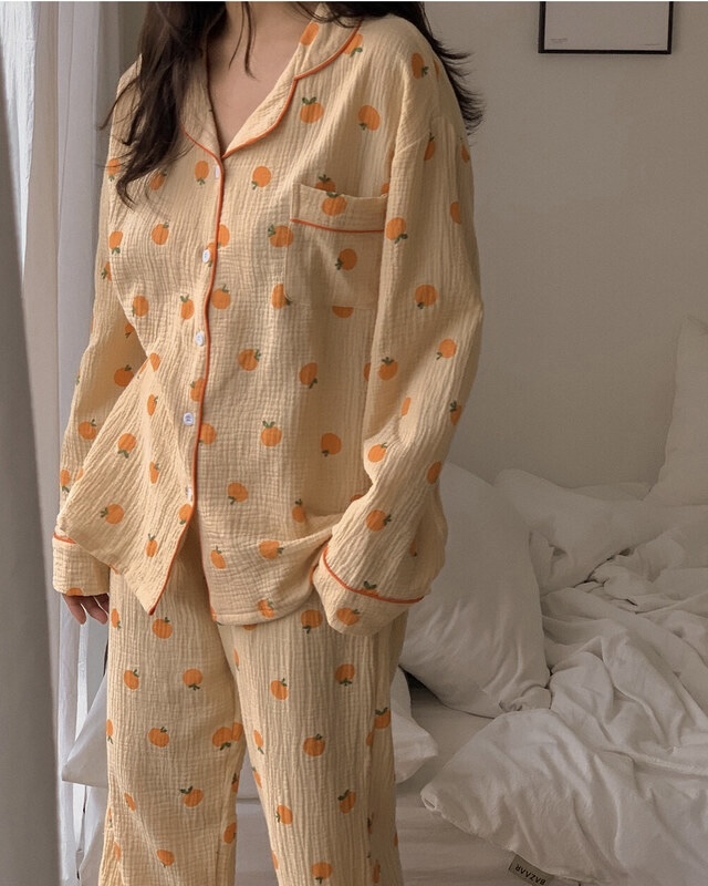 橘子 長袖套裝1