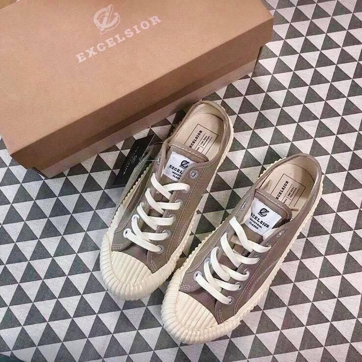 韓國EXCELSIOR 餅乾鞋 BOLT LO 奶茶色5