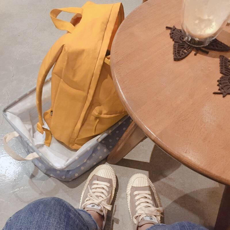 韓國EXCELSIOR 餅乾鞋 BOLT LO 奶茶色4