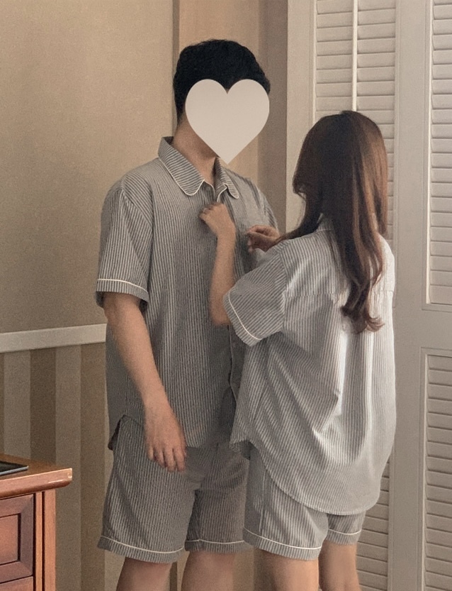 莫蘭迪條紋 短袖套裝3