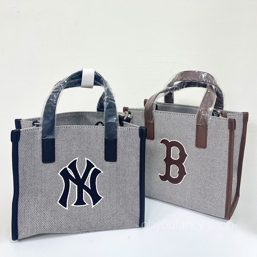 韓國 MLB 大LOGO 帆布 托特包3