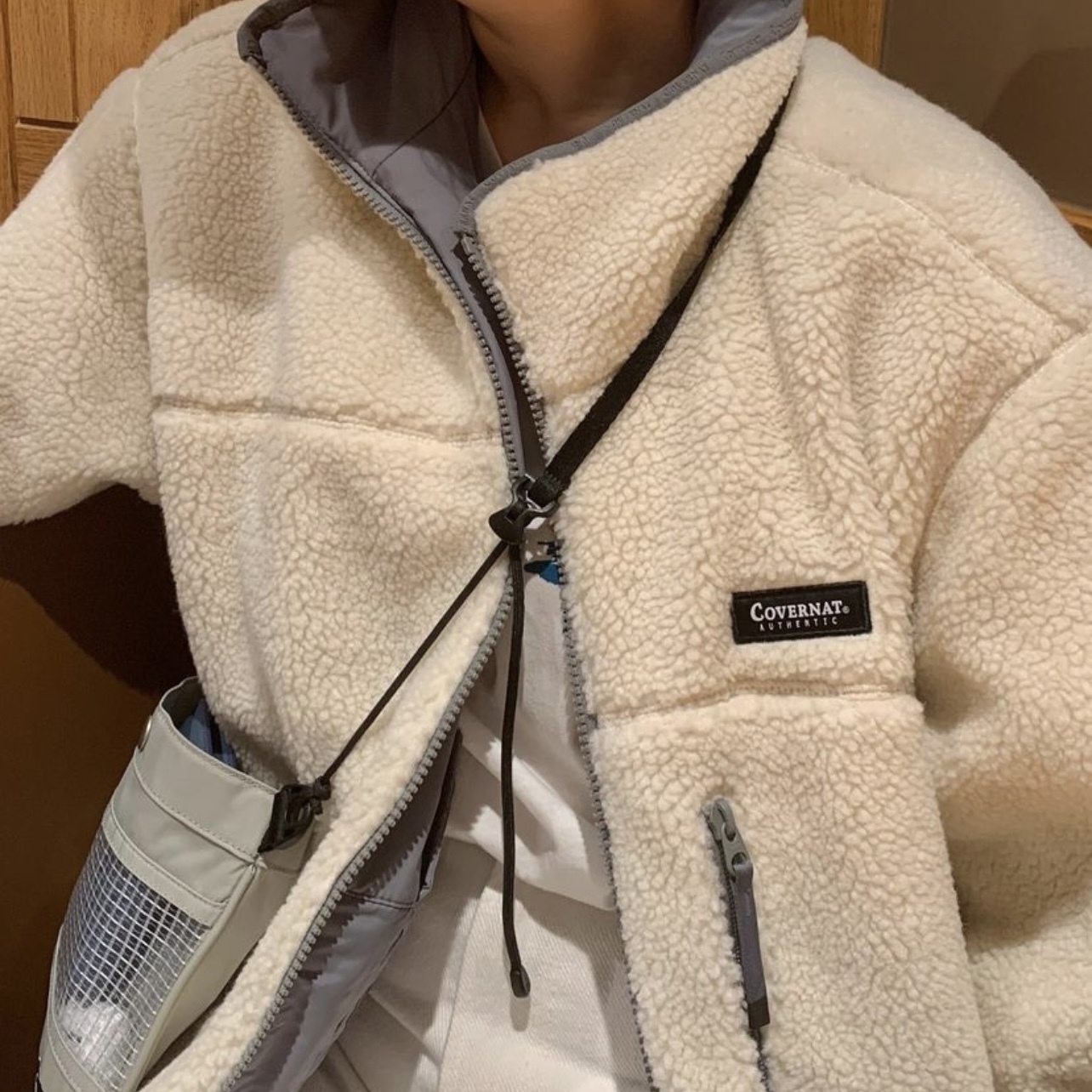 COVERNAT 雙面羊絨 立領外套1