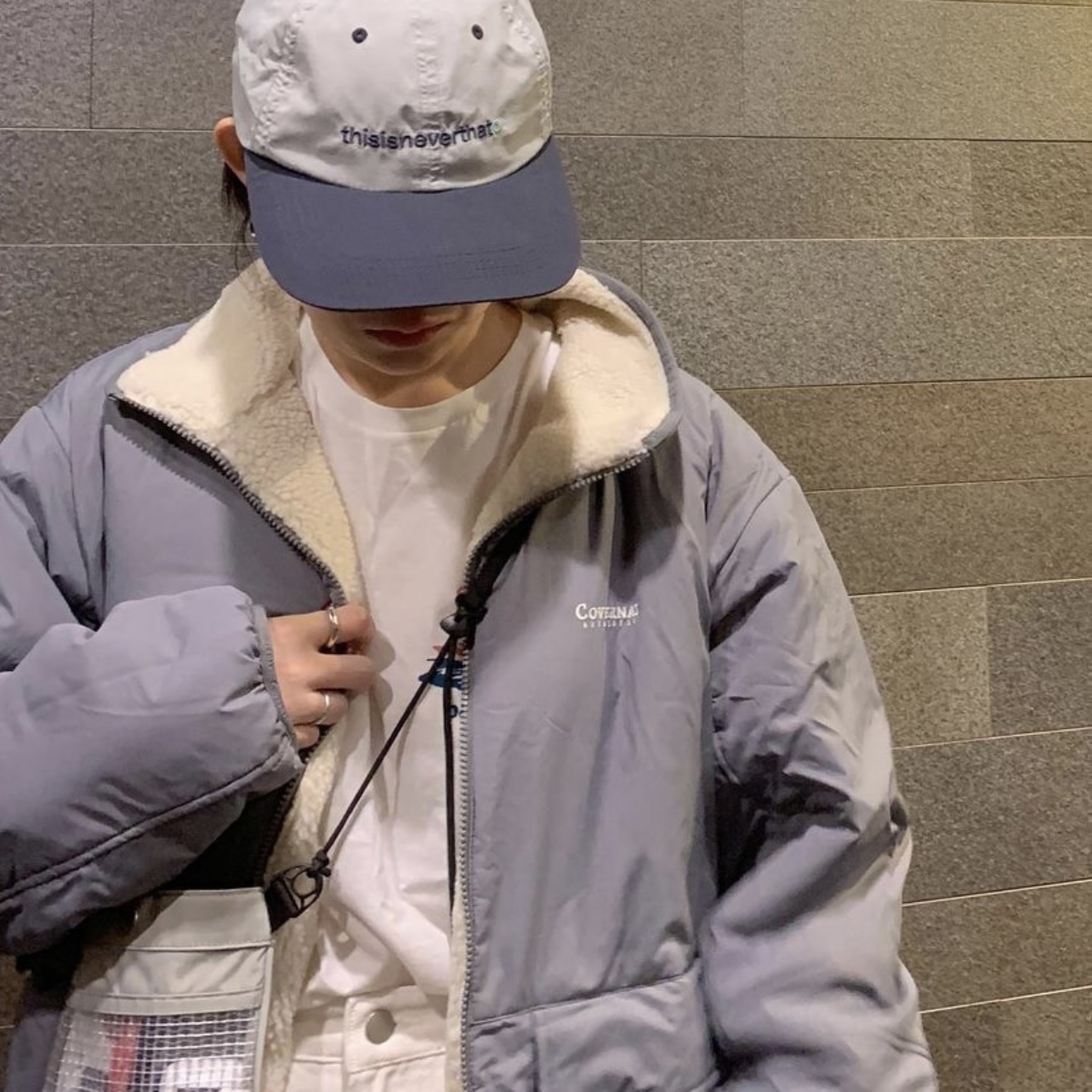 COVERNAT 雙面羊絨 立領外套2