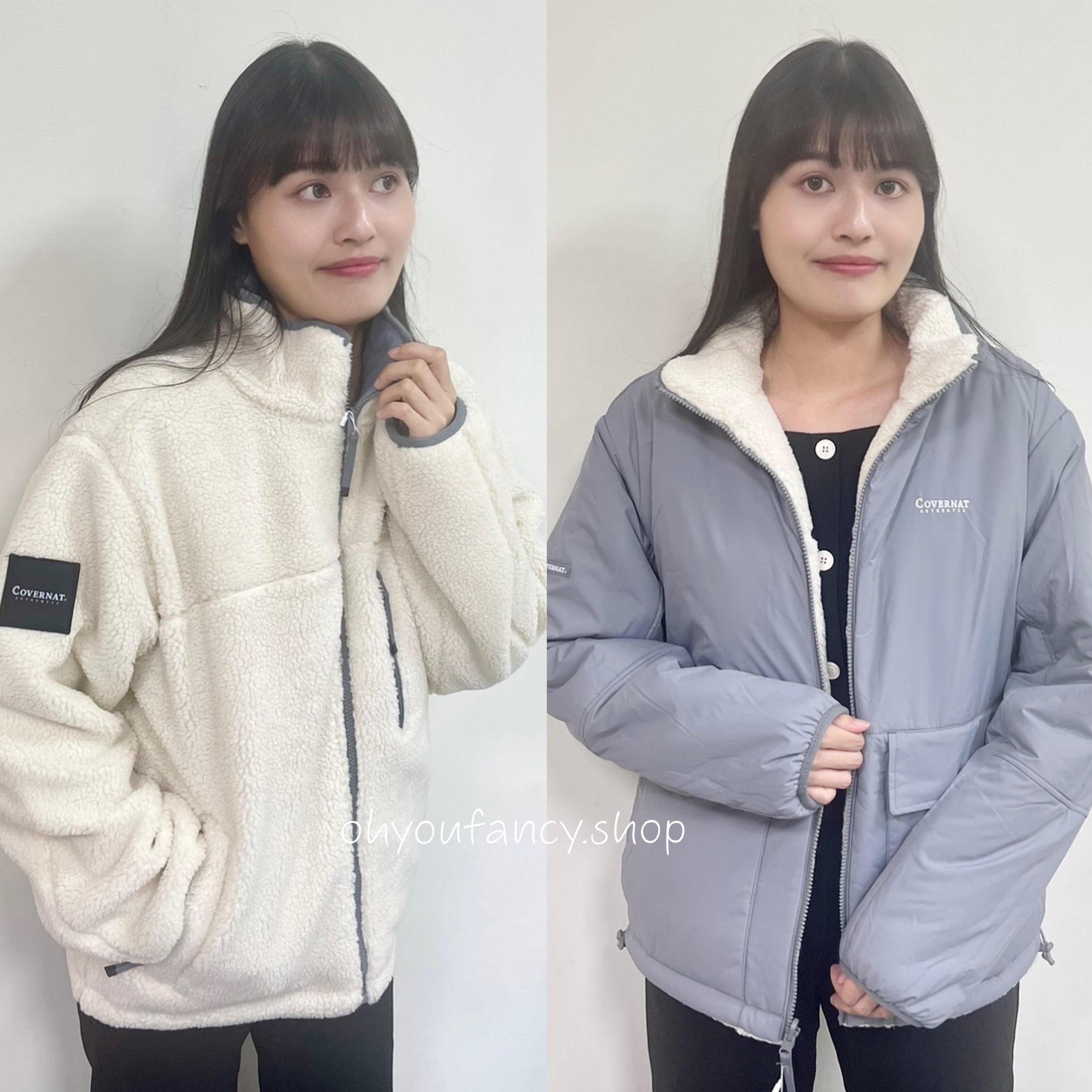 COVERNAT 雙面羊絨 立領外套4