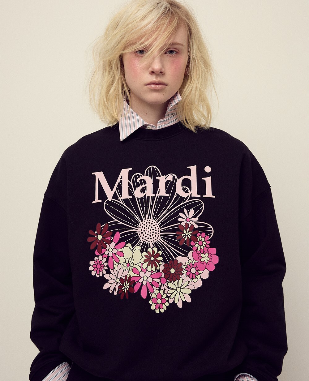 SWEATSHIRT FLOWERMARDI JARDIN_BLACK PALEPINK3