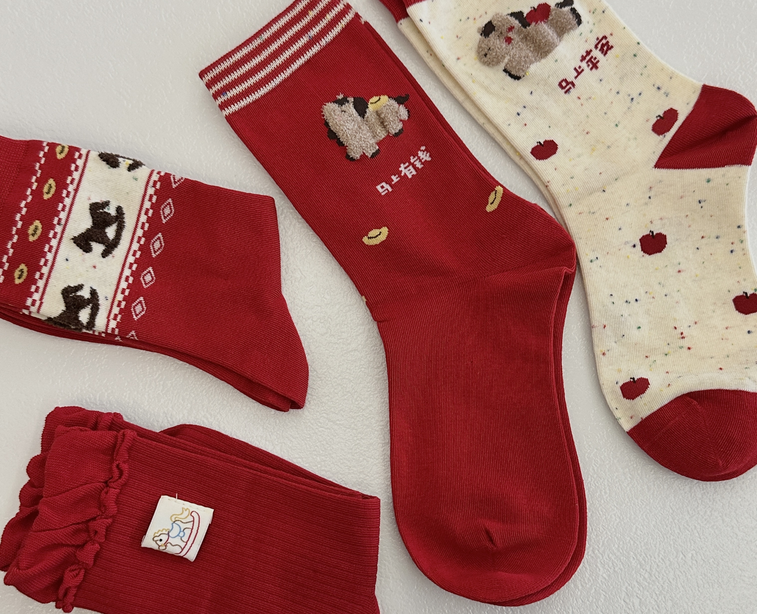 New Year Artisan Horse Socks | VIVY Boutique