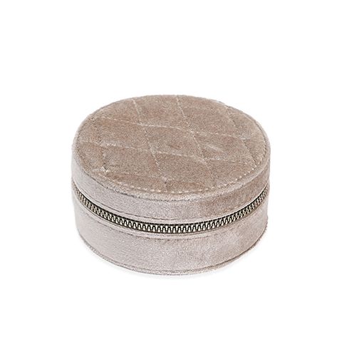 02_Souffle｜絲絨｜菱格紋｜首飾盒-伯爵奶茶