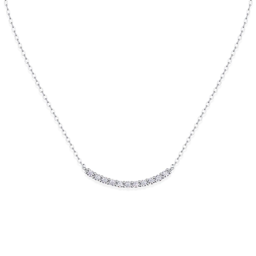 03_STELLAR｜莫桑鑽｜925純銀｜微笑｜項鍊