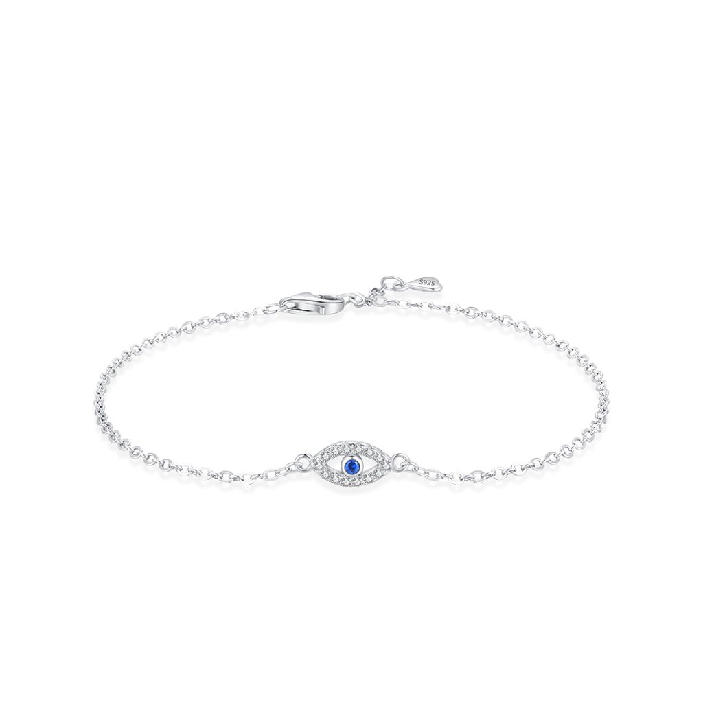 04_DRIFT｜925純銀｜守護之眼｜鑲鑽｜手鍊