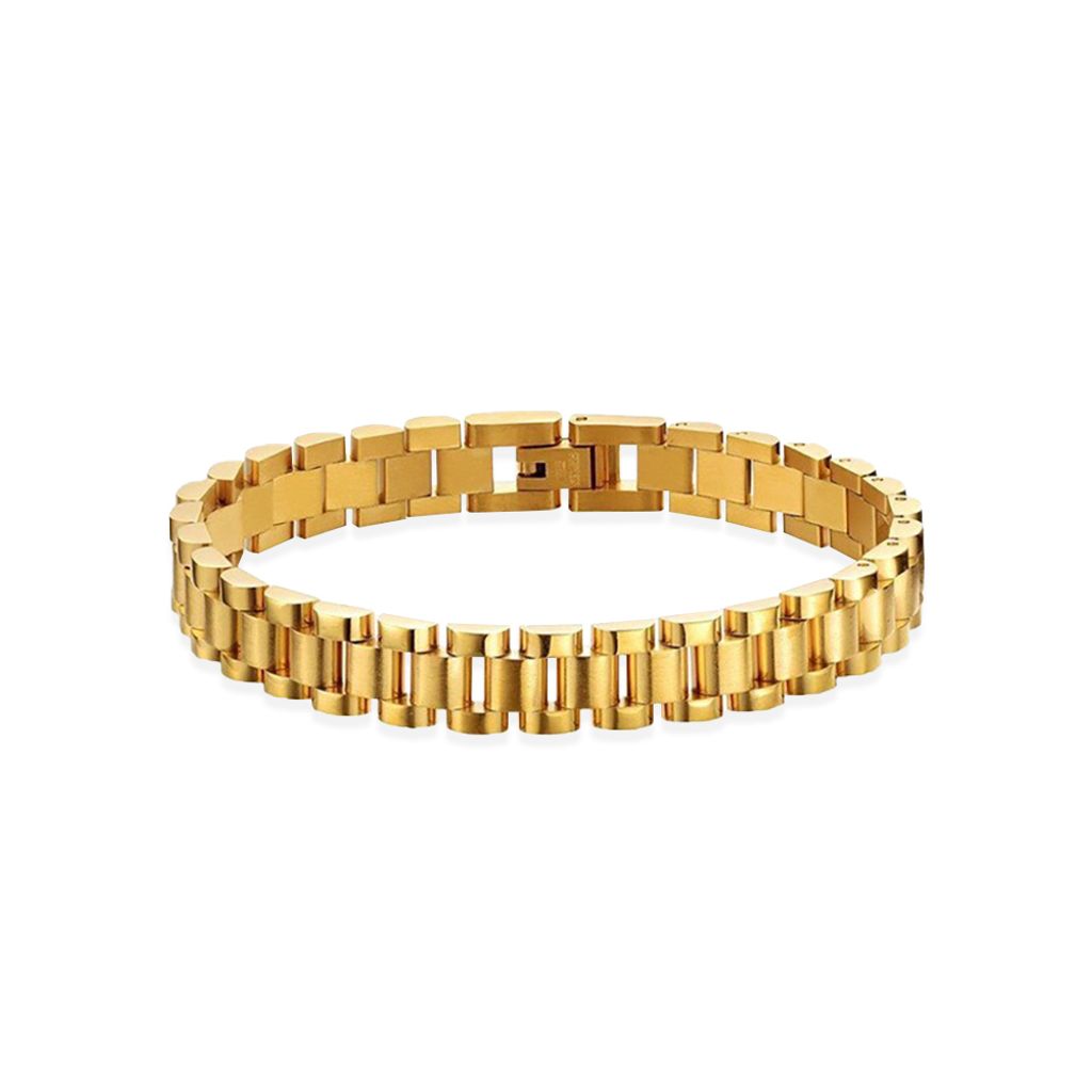 02_MERIDIAN ｜幾何｜中性｜錶鏈-金16.5cm