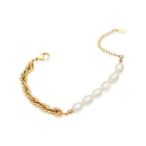 19_HORIZON｜淡水珍珠｜巴洛克｜麻花｜手鍊