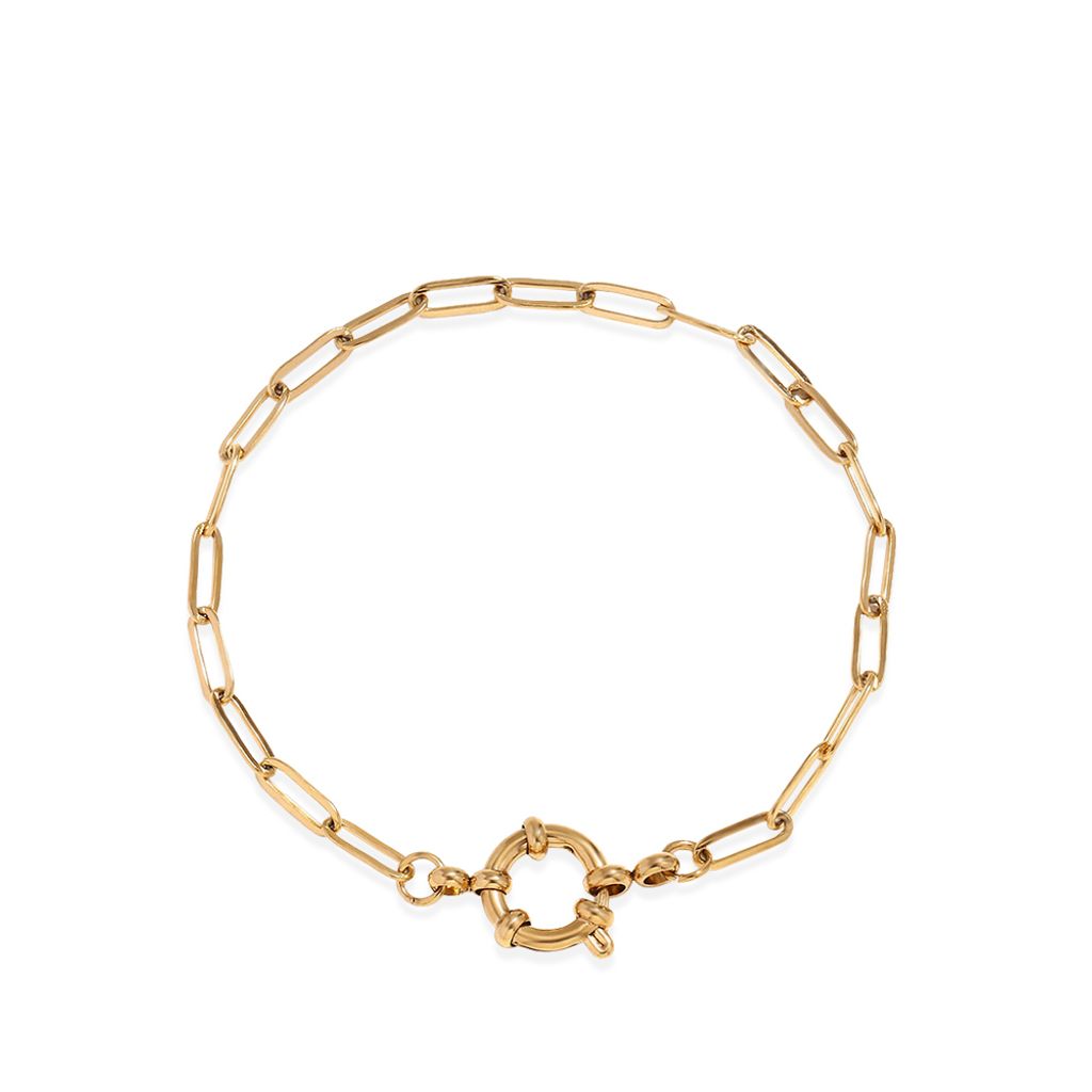 43+44_MERIDIAN ｜彈簧扣｜幾何｜迴紋針｜手鍊-金