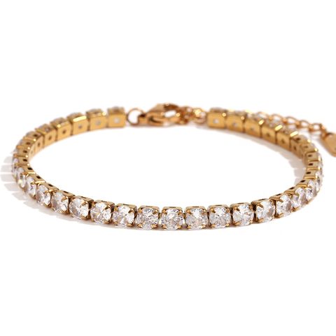 48_HORIZON｜鑲嵌｜滿鑽｜銀河｜手鍊-金mm