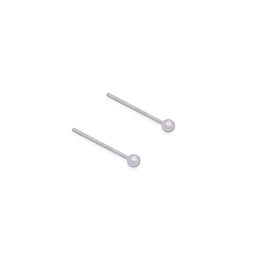 54_DRIFT｜925純銀｜圓形｜珠珠｜耳環_2.5MM