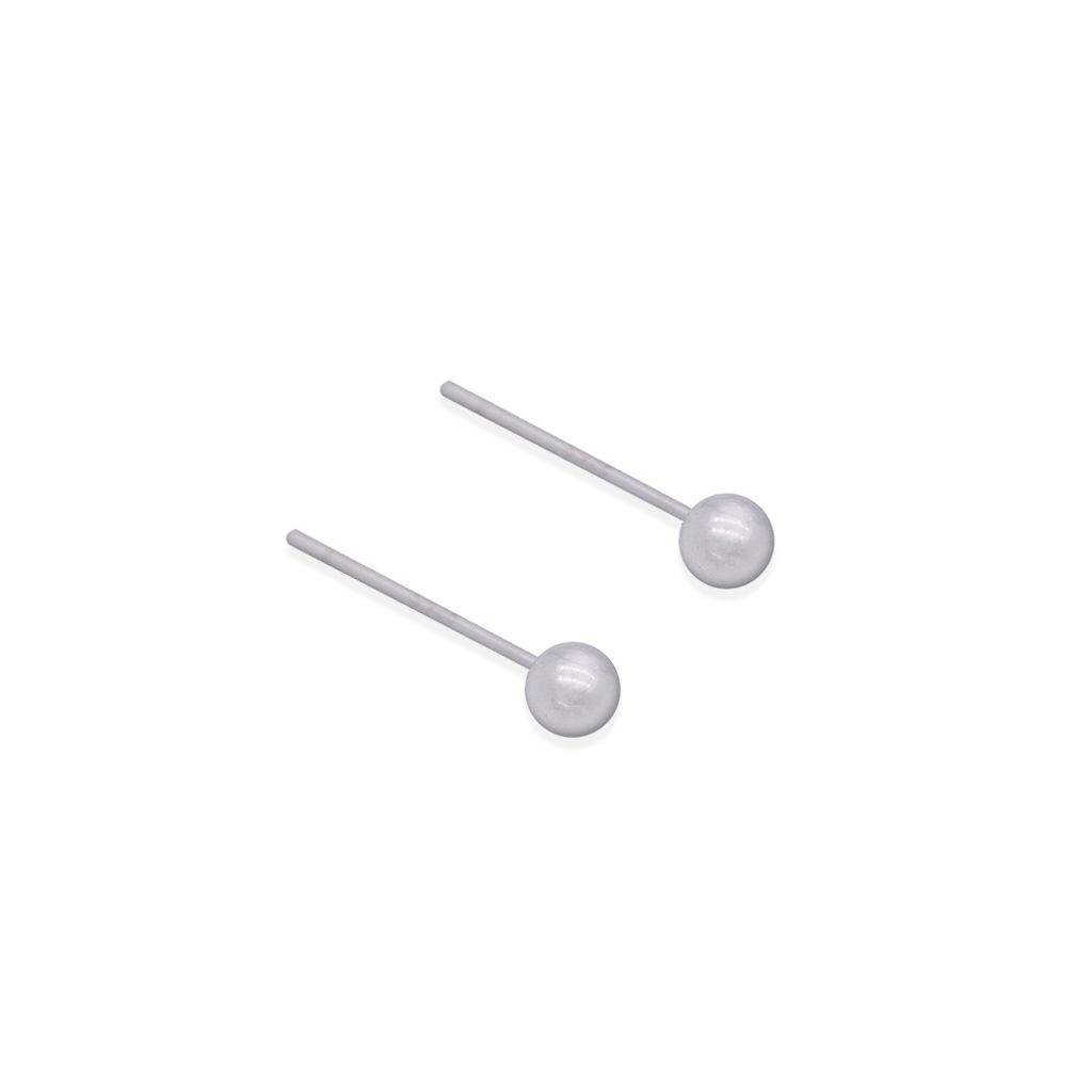 56_DRIFT｜925純銀｜圓形｜珠珠｜耳環_4MM