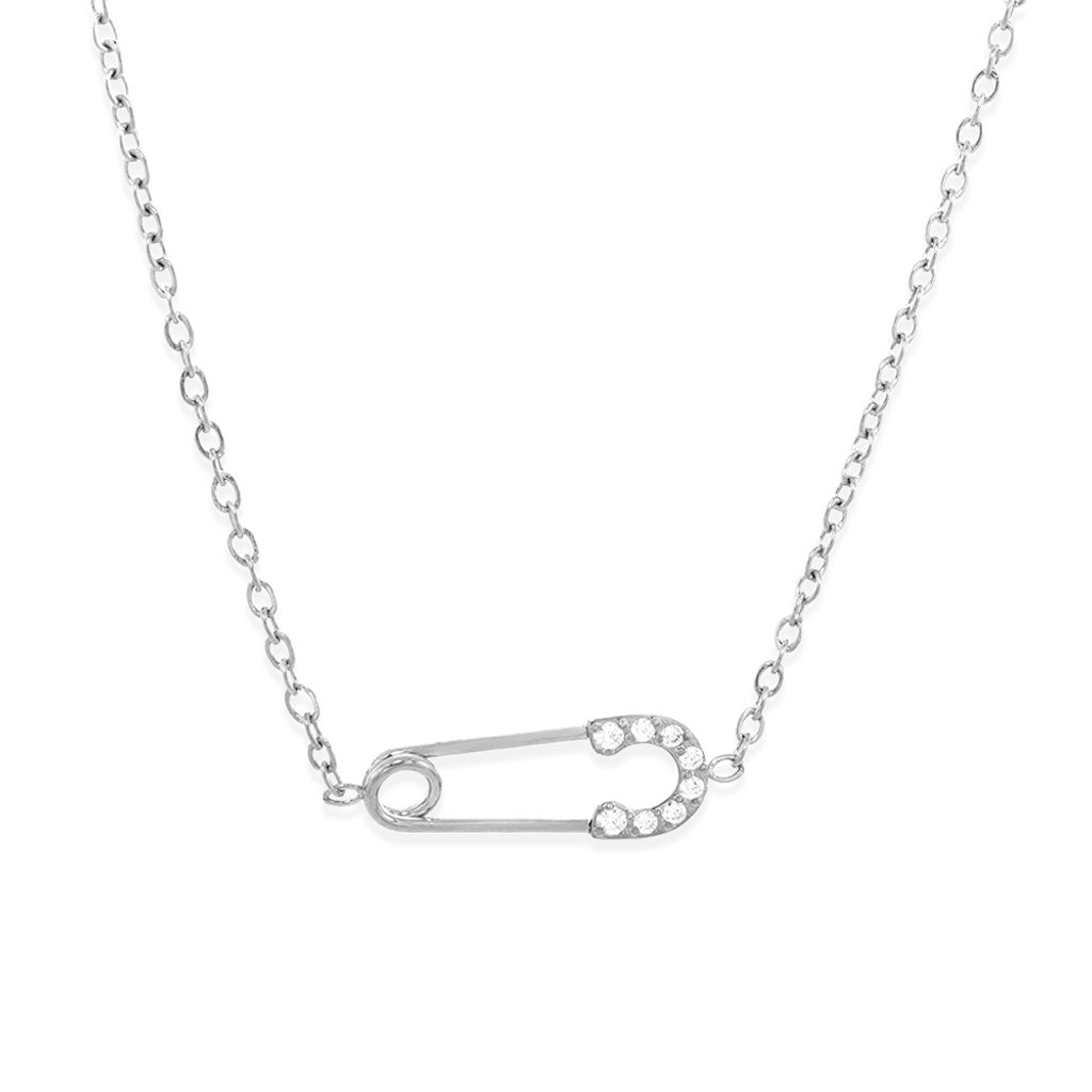 78_RADIANT｜鑲鑽｜別針｜鎖骨｜項鍊-銀