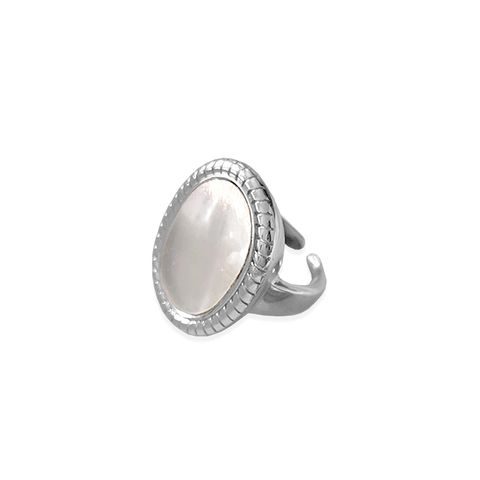 108_108_DRIFT｜925純銀｜貝殼｜滾邊｜開口｜戒指