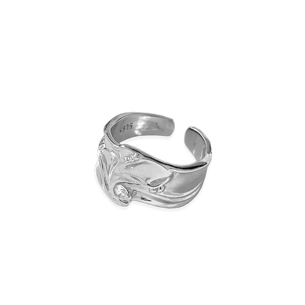 109_DRIFT｜925純銀｜幾何｜褶皺感｜開口｜戒指