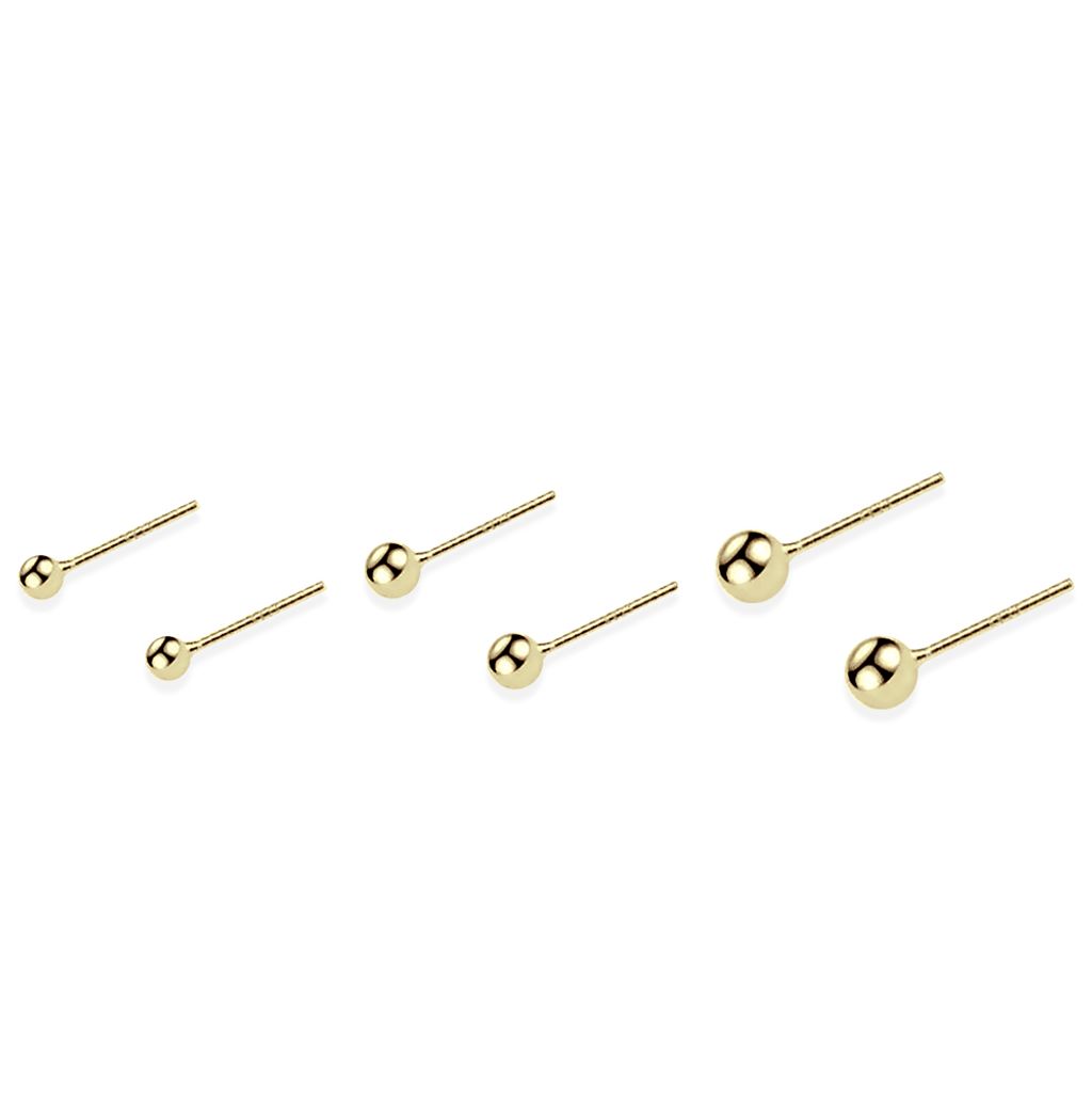 136+137_DRIFT｜925純銀｜迷你｜圓球｜耳環-金