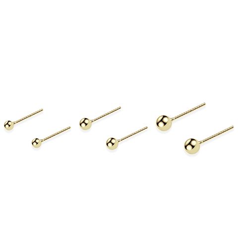 136+137_DRIFT｜925純銀｜迷你｜圓球｜耳環-金