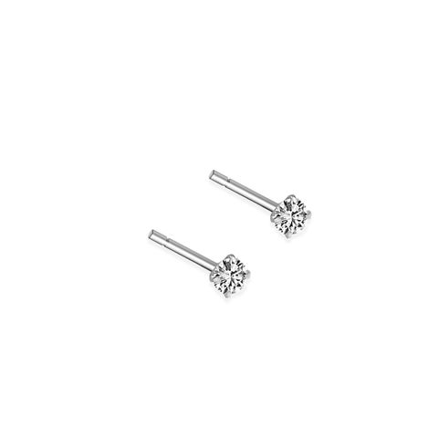 138+139_SHIMMER｜925純銀｜簡約｜鑲鑽｜耳環_4mm