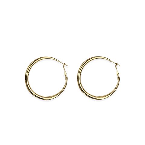 140+141_BOLD｜925純銀｜大圈圈｜光面｜耳環-金