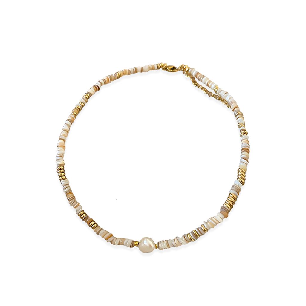 168_MIRAGE｜淡水珍珠｜小圓寶石｜波西米亞｜項鍊