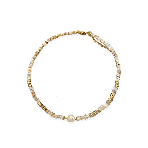 168_MIRAGE｜淡水珍珠｜小圓寶石｜波西米亞｜項鍊