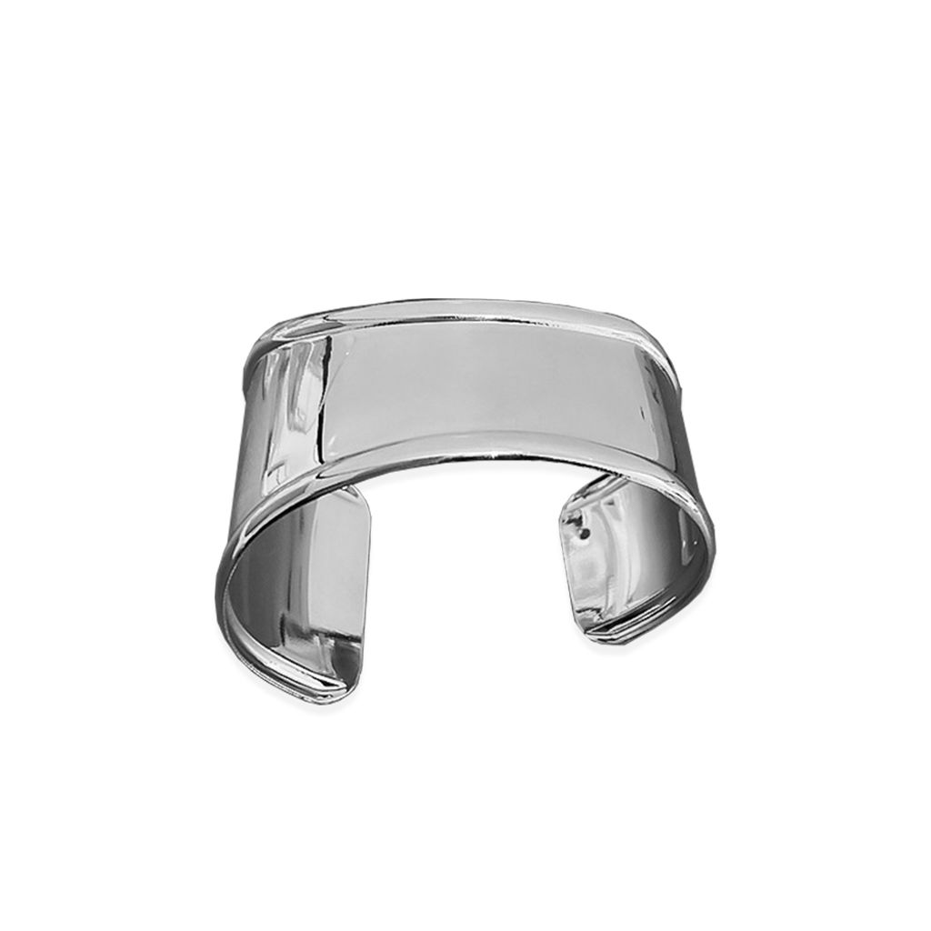 173_RADIANT｜幾何｜寬版｜光面｜手環-銀