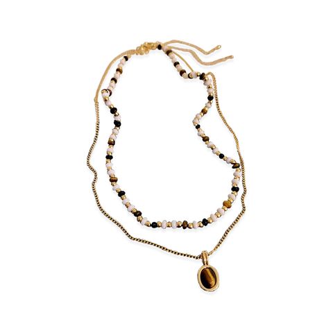 174_LUSTRE｜虎眼石｜幾何｜疊戴｜鎖骨｜項鍊