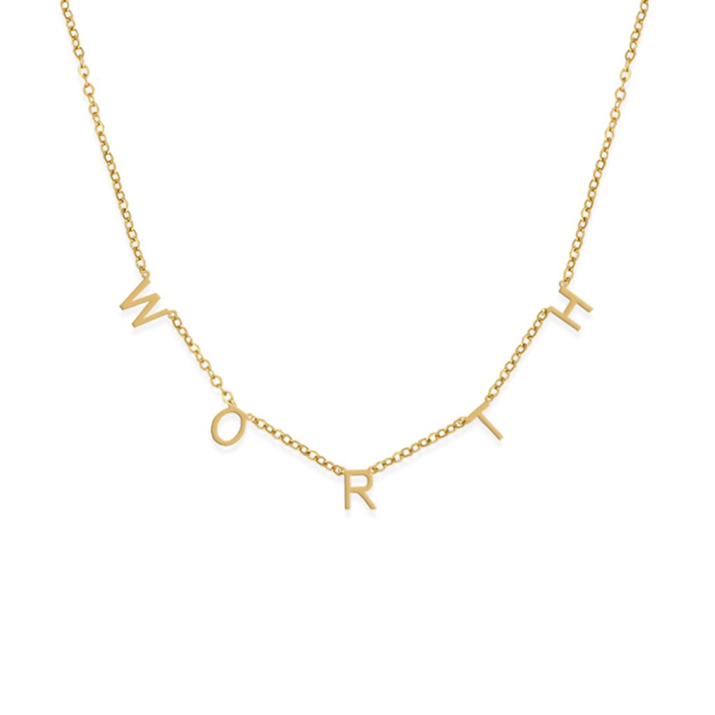 175_RADIANT｜字母｜訂製｜法式｜鎖骨｜項鍊-WORTH-值得擁有