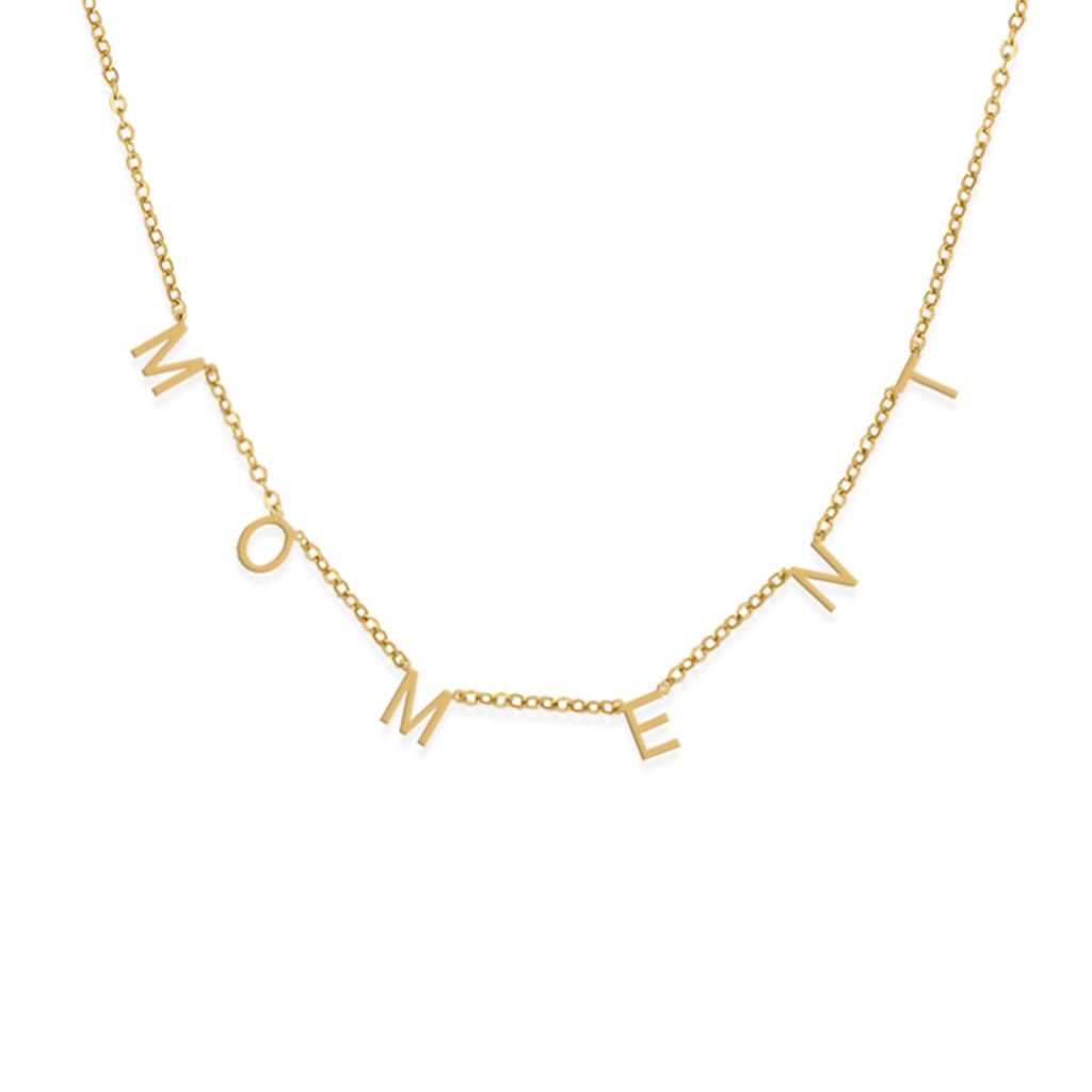 175_RADIANT｜字母｜訂製｜法式｜鎖骨｜項鍊-MOMENT-珍惜每個瞬間